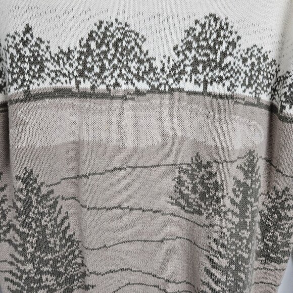 Northern Reflections Womens Vintage Sweater Medium Golf Scene Embroidery Knit - Picture 5 of 10